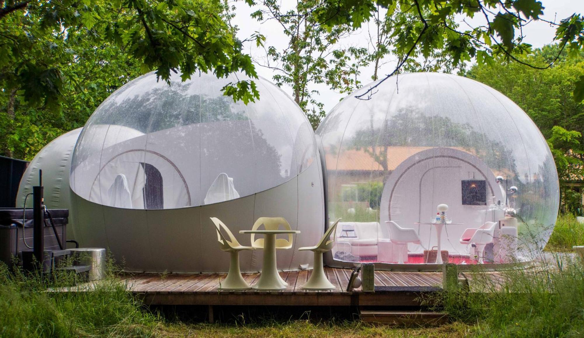 L Ost In Sensations -Hebergements Insolites Et Suites De Luxe Spa Sauna Piscine Foret Marcenais Dış mekan fotoğraf