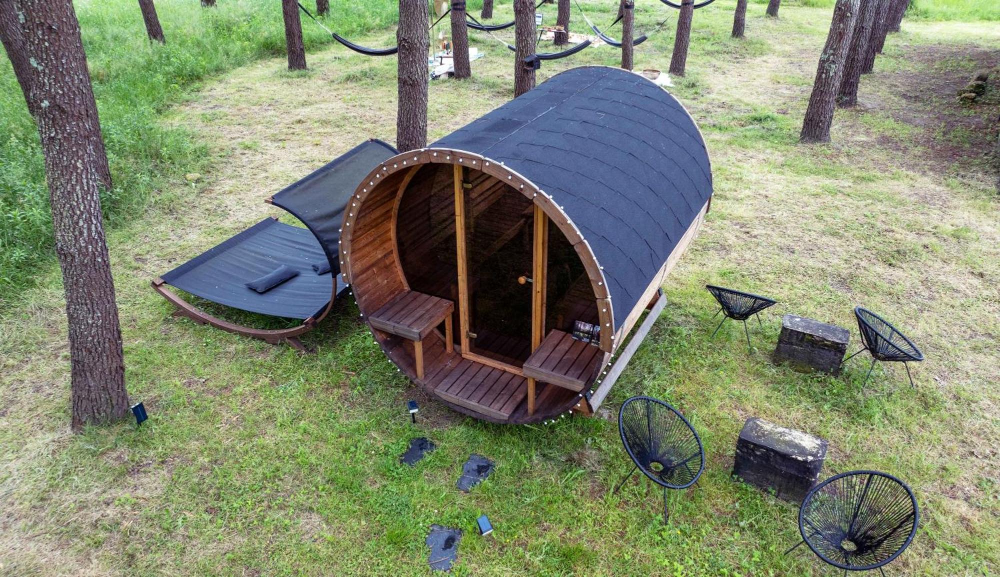 L Ost In Sensations -Hebergements Insolites Et Suites De Luxe Spa Sauna Piscine Foret Marcenais Dış mekan fotoğraf