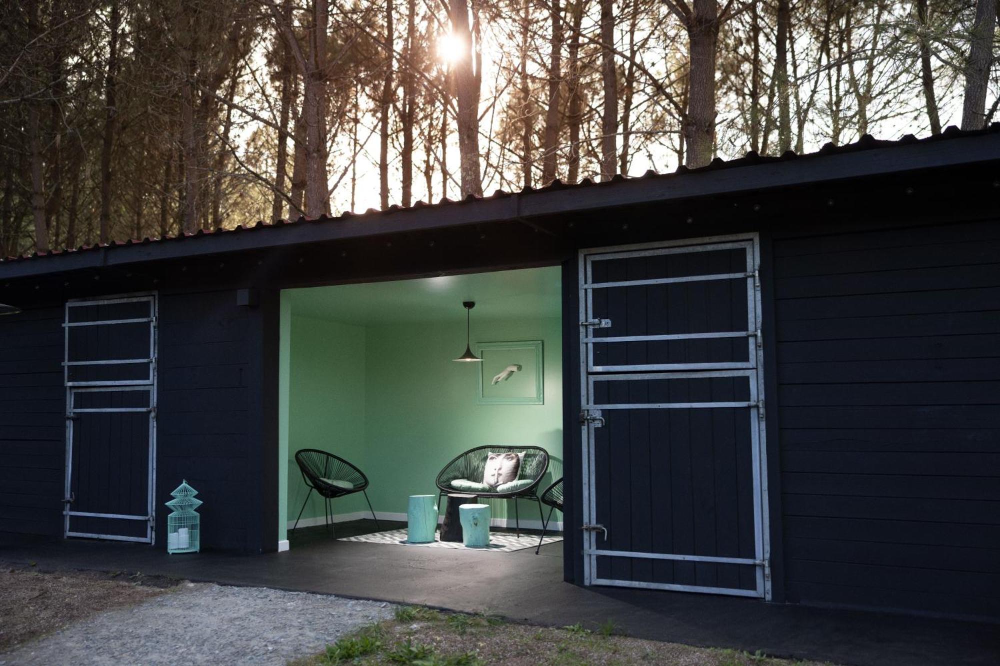 L Ost In Sensations -Hebergements Insolites Et Suites De Luxe Spa Sauna Piscine Foret Marcenais Dış mekan fotoğraf