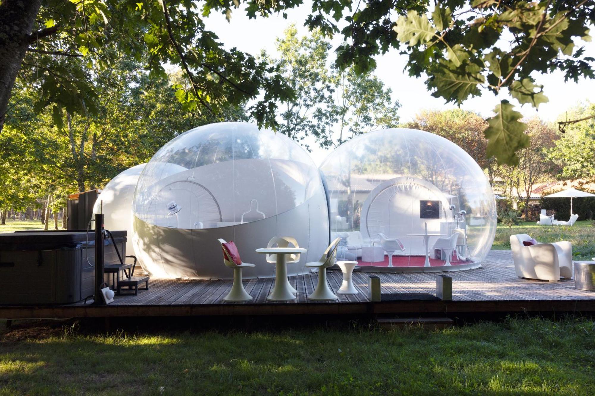 L Ost In Sensations -Hebergements Insolites Et Suites De Luxe Spa Sauna Piscine Foret Marcenais Dış mekan fotoğraf