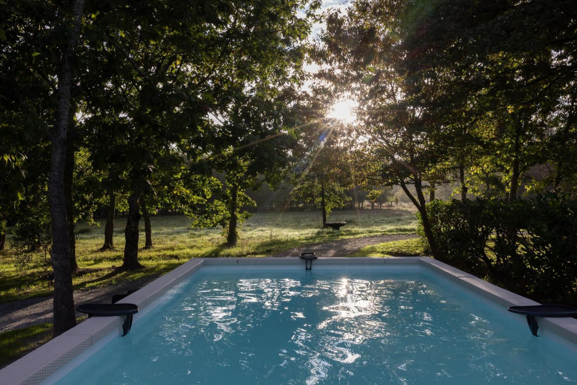 L Ost In Sensations -Hebergements Insolites Et Suites De Luxe Spa Sauna Piscine Foret Marcenais Dış mekan fotoğraf